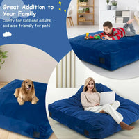 Tapis de sol rembourré sensoriel Costway 57 x 57 avec blocs de mousse et lavable - Voir détails