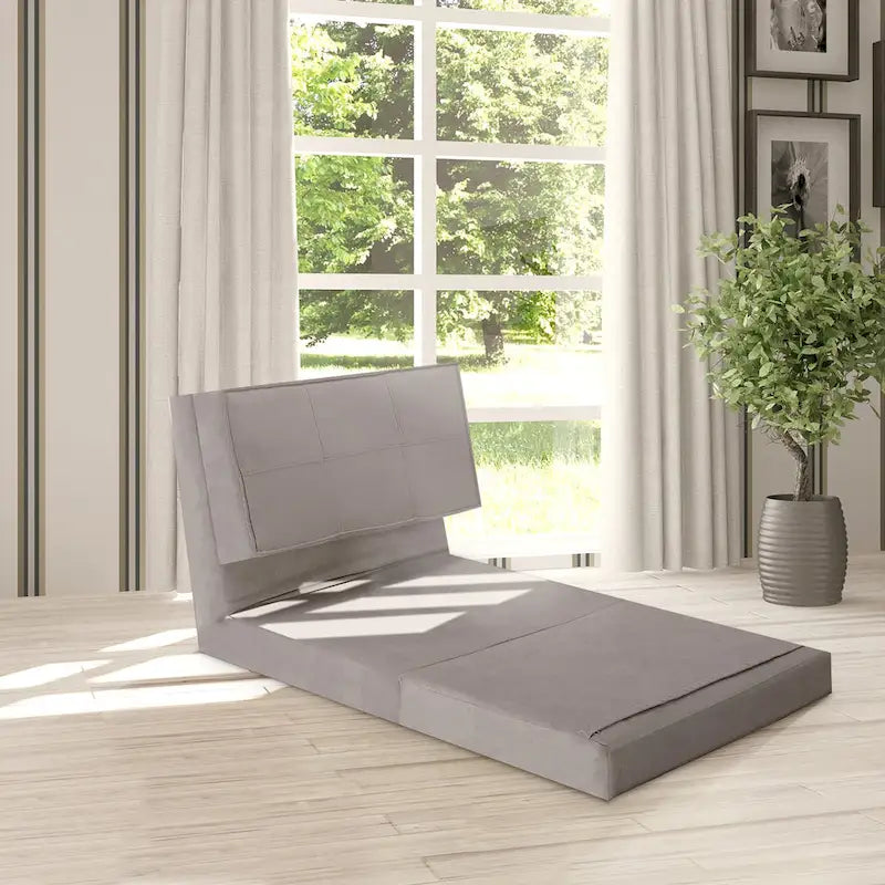 Fauteuil convertible pliant Costway, chaise longue dépliable, lit-canapé