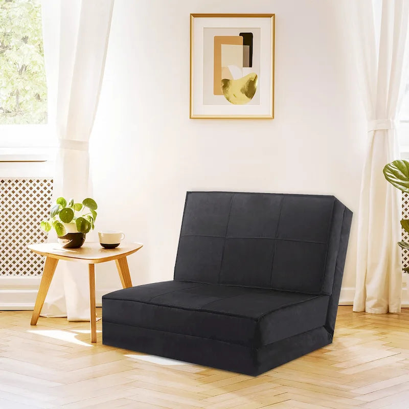 Fauteuil convertible pliant Costway, chaise longue dépliable, lit-canapé