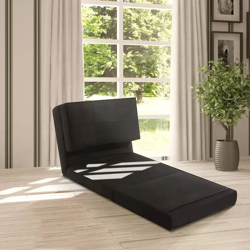 Fauteuil convertible pliant Costway, chaise longue dépliable, lit-canapé