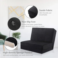 Costway Chaise Pliante Convertible, Fauteuil Inclinable et Lit d'Appoint
