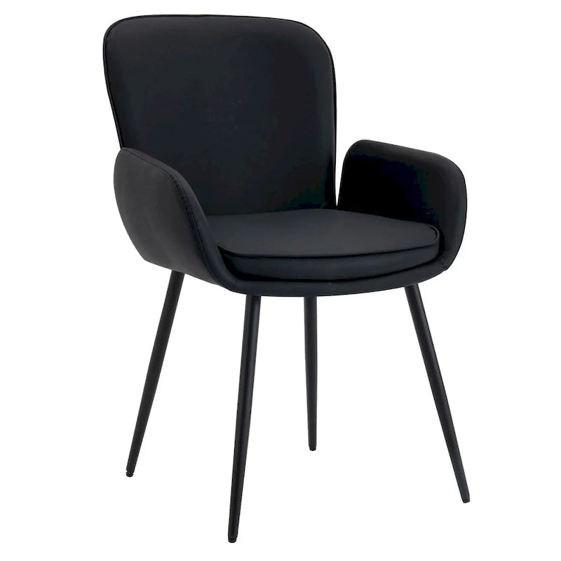 Lot de 2 chaises de salle à manger résistantes aux griffes de chat avec pieds en métal doré