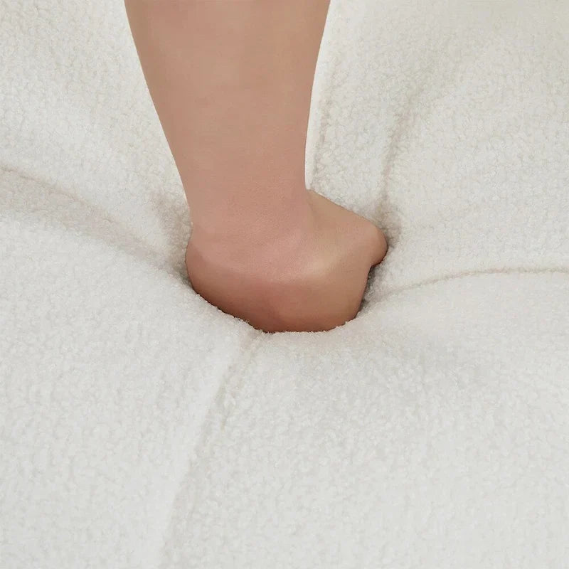 Fauteuil baril d'appoint pivotant à 360° en tissu
