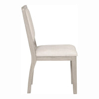 Ensemble de salle à manger 7 pièces moderne Billet en bois de chêne naturel Furniture of America