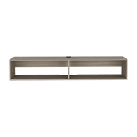 Meuble TV mural moderne 59 Meuble TV flottant avec étagères et gestion des câbles - 10.4H x 59.1W x 12.6D