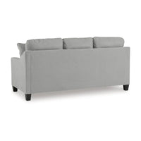 Canapé-lit Lebo Queen Size, gris, matelas pliant en mousse à mémoire de forme