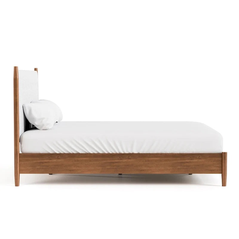 Ensemble de chambre plateforme en bouclé Furniture of America Beau milieu de siècle, 3 pièces