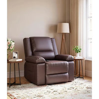 Fauteuil releveur électrique en cuir avec chaleur & massage