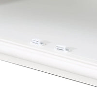 Vitrine haute de 75,25 po avec portes vitrées doubles, bahut de style traditionnel