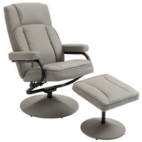 Fauteuil inclinable pivotant dossier haut avec ottoman, 30 po