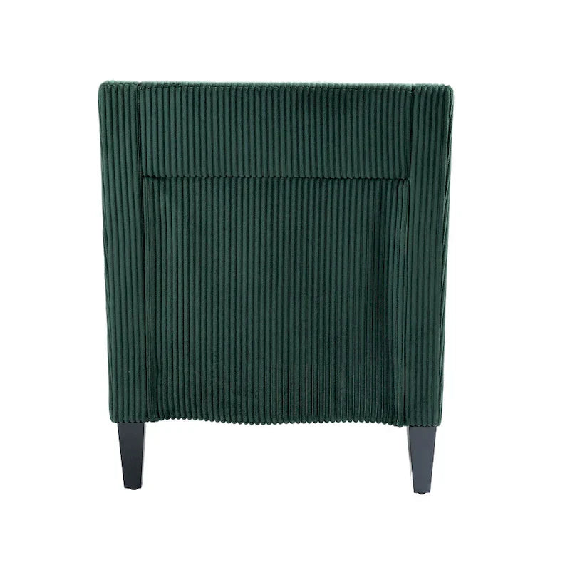 Fauteuil rembourré Emerald 26.77 avec accoudoirs incurvés