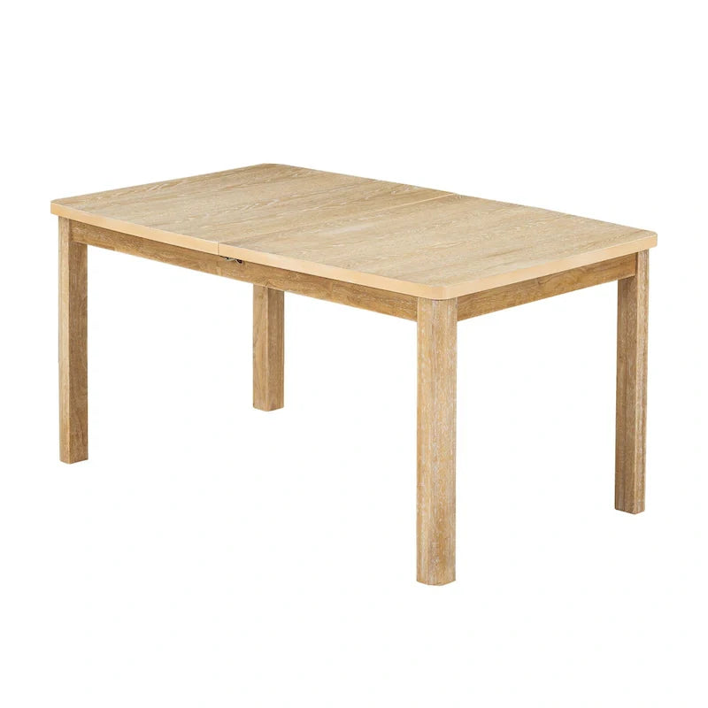 Ensemble de table à manger en bois 7 pièces avec table extensible & 6 chaises