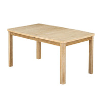 Ensemble de table à manger en bois 7 pièces avec table extensible & 6 chaises