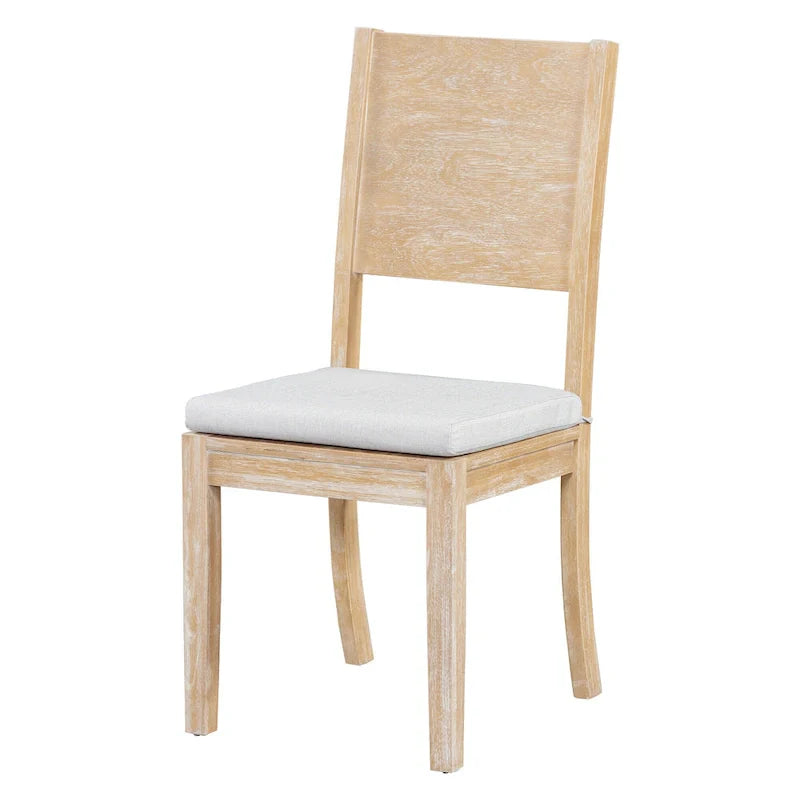 Ensemble de table à manger 6 pièces de style moderne avec 4 chaises à coussins amovibles, étagère de rangement et banc