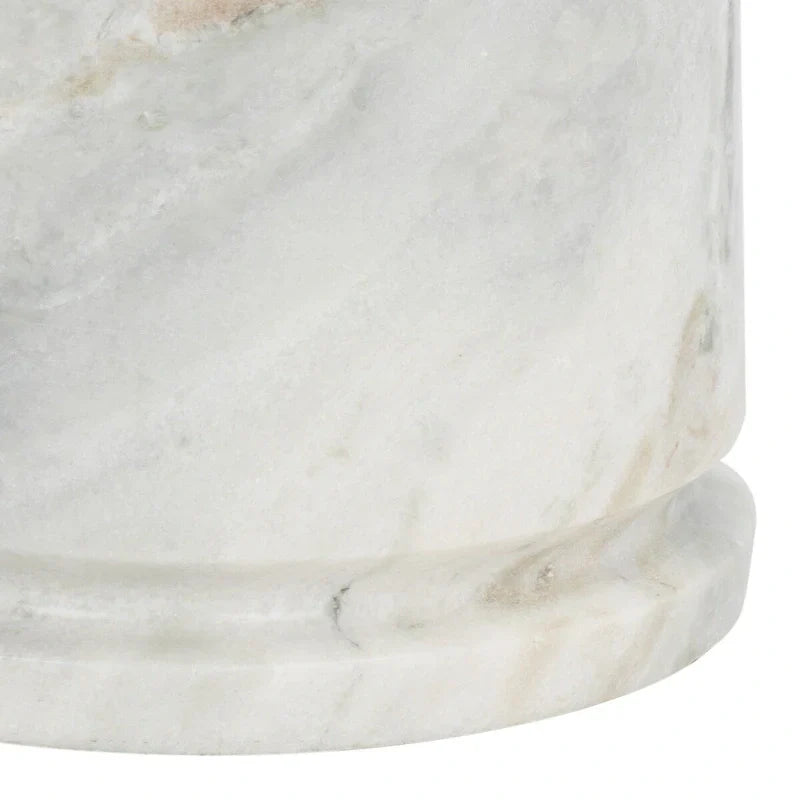 SAFAVIEH Couture Ghicu table d'appoint ronde haute en marbre - 22 po L x 21 po P x 24 po H - 21Lx21Px24H