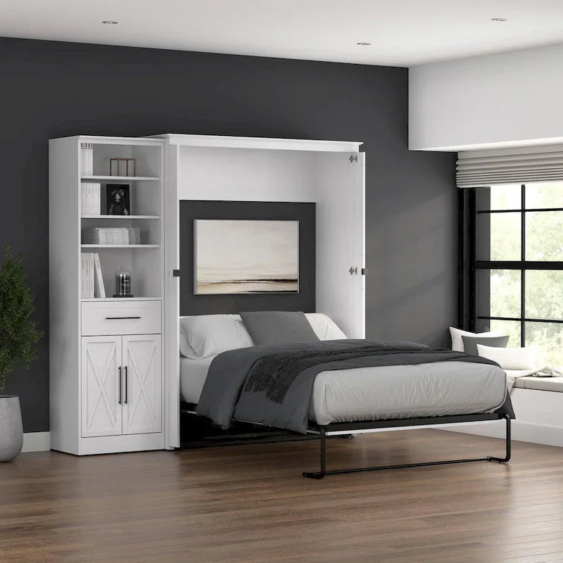 Key West Lit escamotable Full avec armoire-penderie (88W) par Bestar