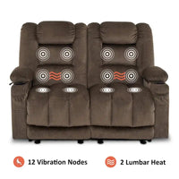 Causeuse Inclinable Électrique MCombo avec Chaleur et Massage, Tissu PR648