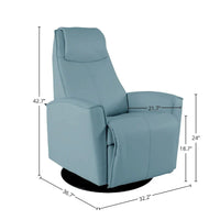 Fjords Urban Fauteuil inclinable balançoire en cuir