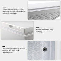 Congélateur coffre 1.8 pi³ avec panier amovible, drain inférieur, thermostat 7 niveaux, conception autonome pour maison et appartement