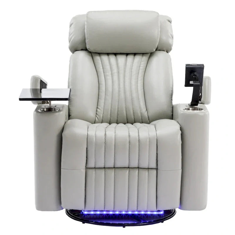 Fauteuil releveur électrique multifonction pivotant 270 pour home cinéma