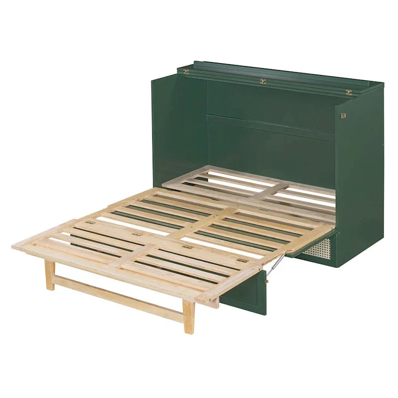 Nestfair Lit escamotable taille Full avec grands tiroirs