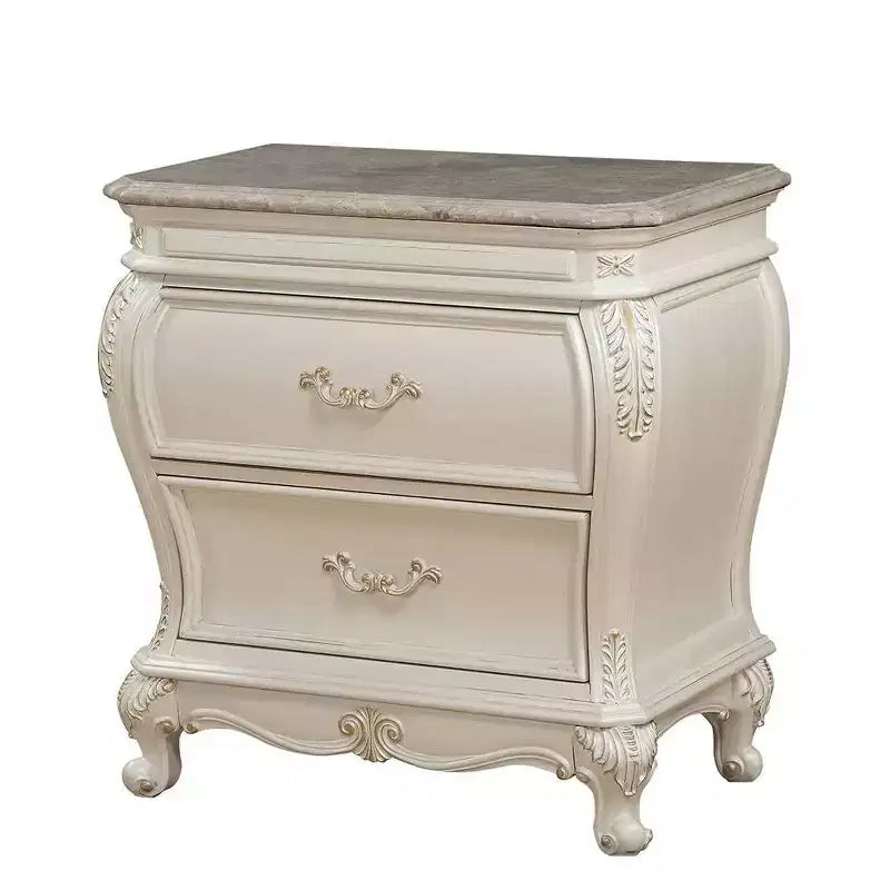 Table de chevet Chantelle 30 po, blanc perle - Acme Furniture