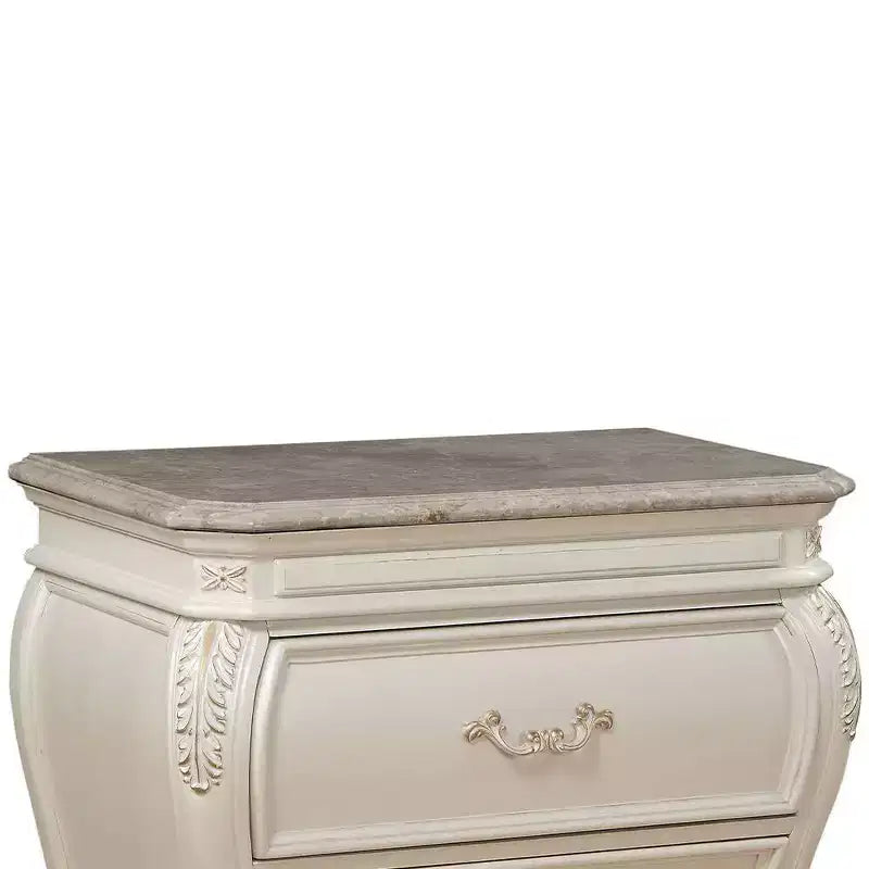 Table de chevet Chantelle 30 po, blanc perle - Acme Furniture