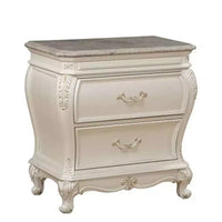 Table de chevet Chantelle 30 po, blanc perle - Acme Furniture