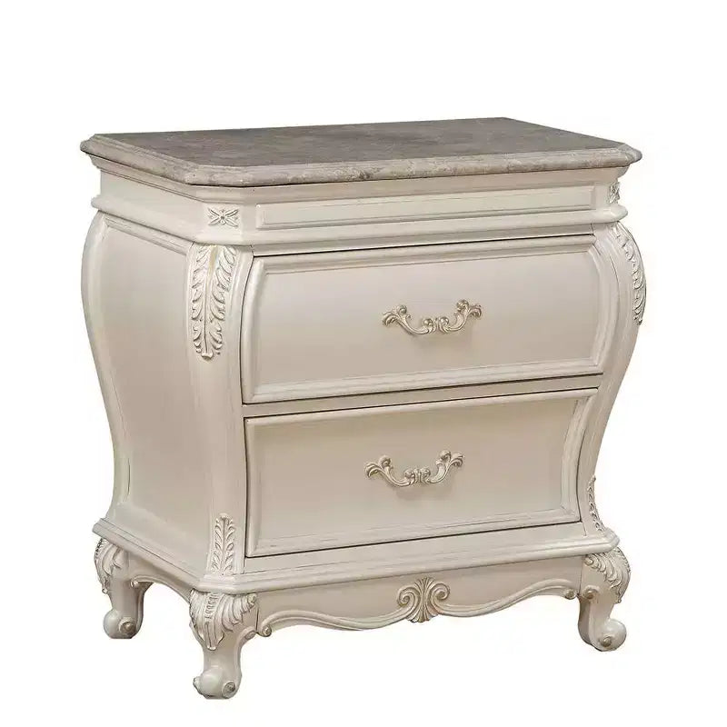 Table de chevet Chantelle 30 po, blanc perle - Acme Furniture