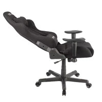 Fauteuil de gaming ergonomique haut dossier en tissu style baquet noir - Techni Sport : Bureau, pivotant, support lombaire