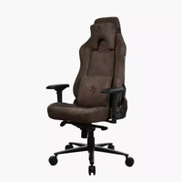 Chaise de bureau et gaming Arozzi Vernazza ultra-douce avec soutien lombaire en mousse à mémoire de forme, marron