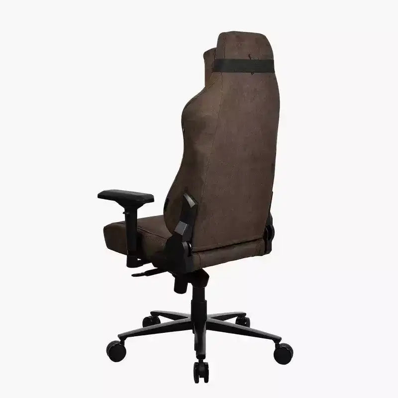 Chaise de bureau et gaming Arozzi Vernazza ultra-douce avec soutien lombaire en mousse à mémoire de forme, marron