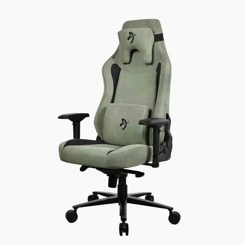 Chaise de bureau et gaming Arozzi Vernazza XL ultra-douce avec soutien lombaire en mousse à mémoire de forme, accoudoir 4D, vert forêt