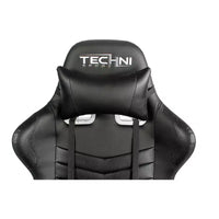 Chaise de jeu vidéo ergonomique de style coureur à dossier haut Ts-5100 - Techni Sport : pivotante, réglable