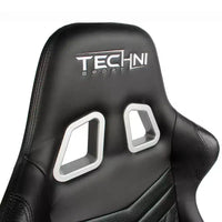 Chaise de jeu vidéo ergonomique de style coureur à dossier haut Ts-5100 - Techni Sport : pivotante, réglable