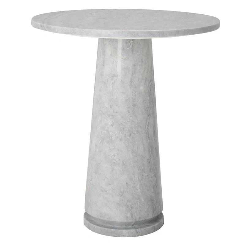 SAFAVIEH Couture Ghicu table d'appoint ronde haute en marbre - 22 po L x 21 po P x 24 po H - 21Lx21Px24H