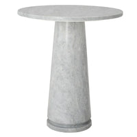 SAFAVIEH Couture Ghicu table d'appoint ronde haute en marbre - 22 po L x 21 po P x 24 po H - 21Lx21Px24H