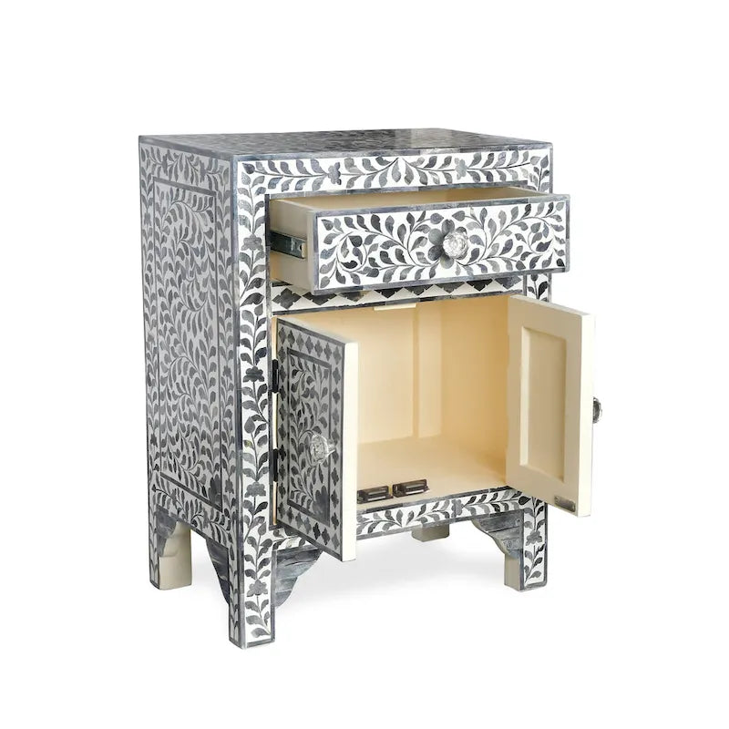 Steve Silver Firoz armoire d'appoint avec incrustation d'os