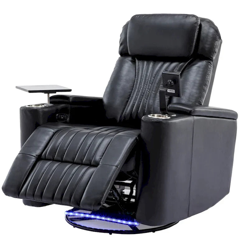 Fauteuil releveur électrique multifonction pivotant 270 pour home cinéma