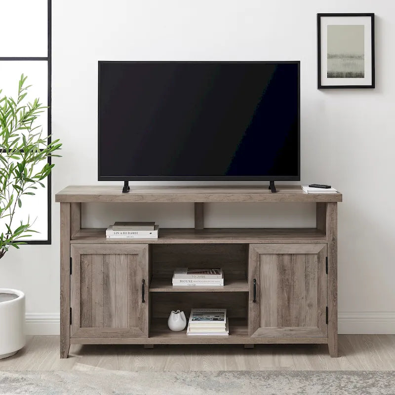 Meuble TV haut Middlebrook 58 pouces à portes rainurées