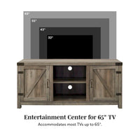 Meuble TV avec porte de grange Middlebrook Firebranch 58 pouces