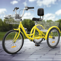 Tricycle adulte 26 vélo 3 roues 7 vitesses Trike