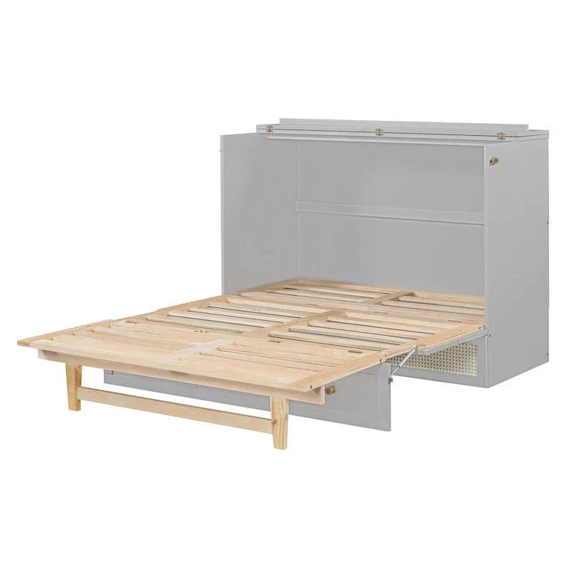 Nestfair Lit escamotable taille Full avec grands tiroirs