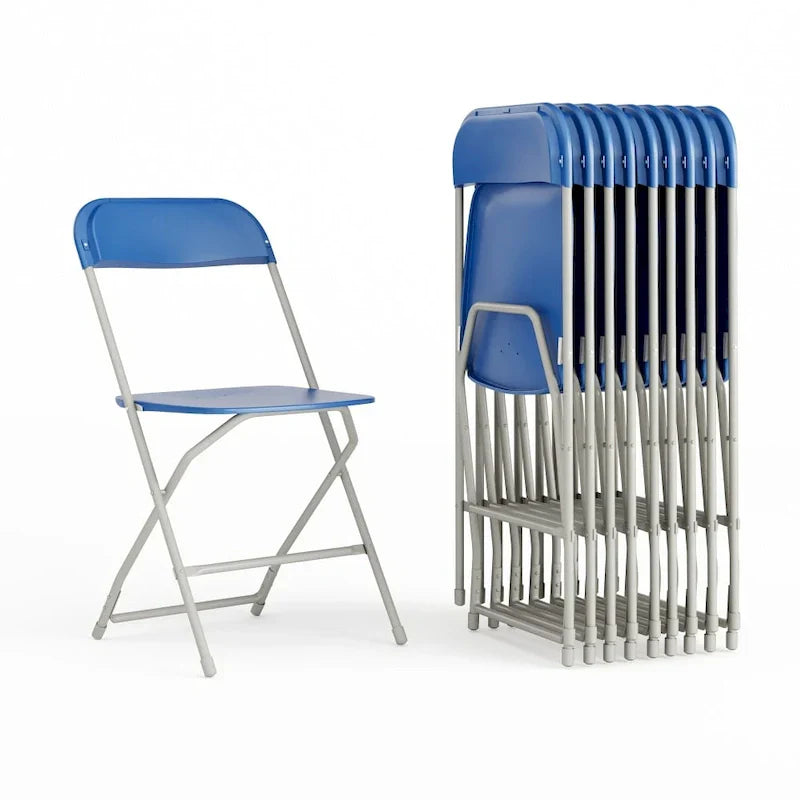 Chaise pliante en plastique - lot de 10, capacité 650LB - chaise d'événement