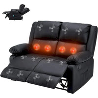 AECOJOY causeuse inclinable 2 places avec fonction chauffage et massage