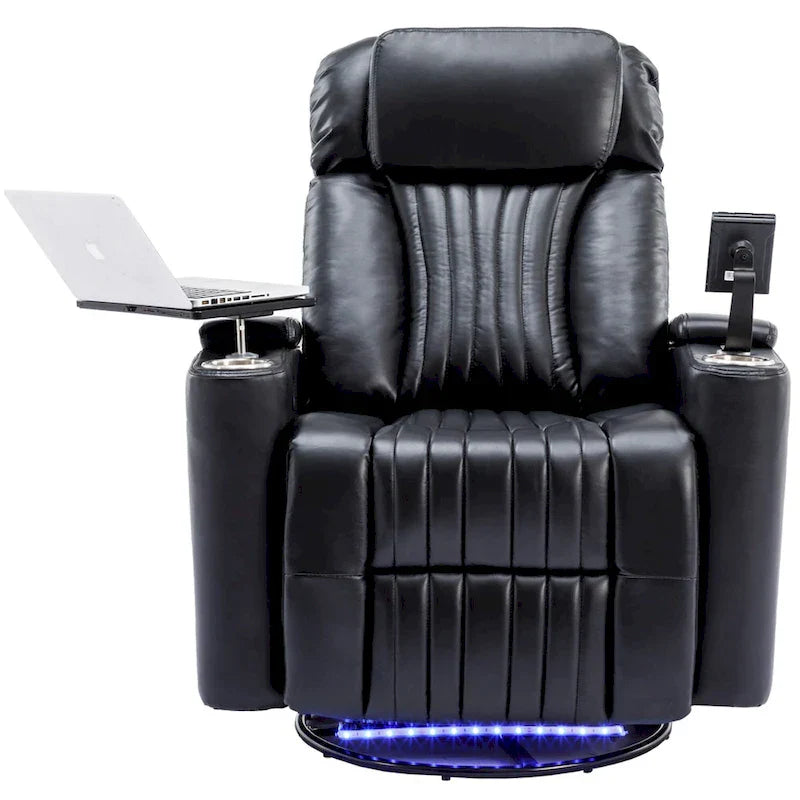 Fauteuil releveur électrique multifonction pivotant 270 pour home cinéma