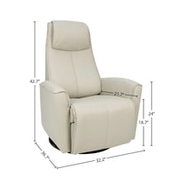 Fjords Urban Fauteuil inclinable balançoire en cuir