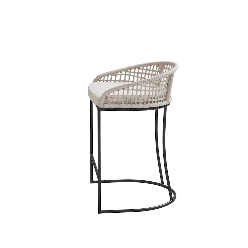 Madison Park Carmel Tabouret de comptoir tressé 25