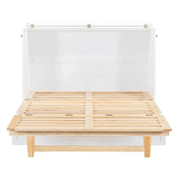 Nestfair Lit escamotable taille Full avec grands tiroirs