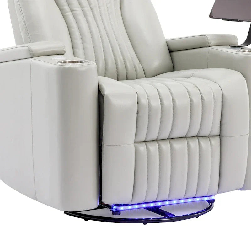 Fauteuil releveur électrique multifonction pivotant 270 pour home cinéma